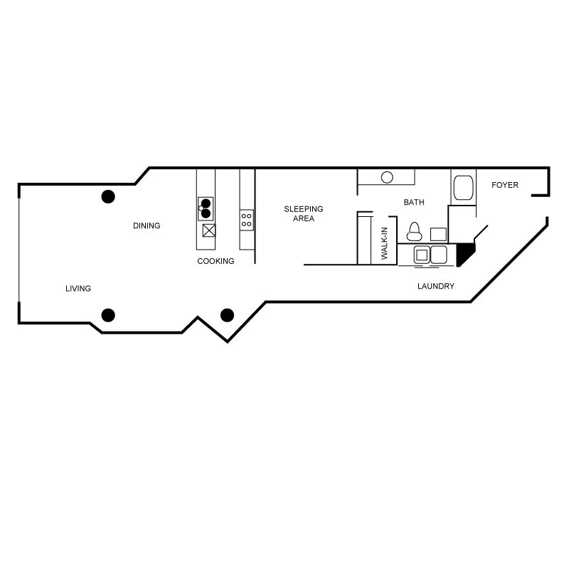 Floor plan layout diagram for ax6